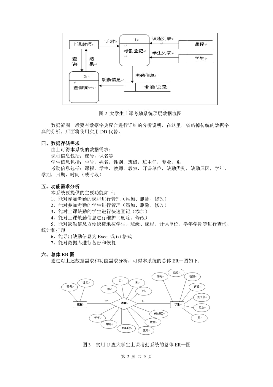 大学生上课考勤系统开发案例析解解析_第2页