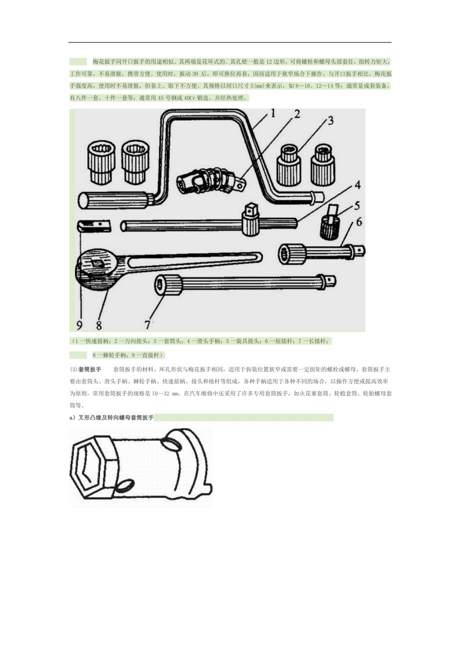 发动机实训(3)发动机拆装维修常用工量具概要_第2页