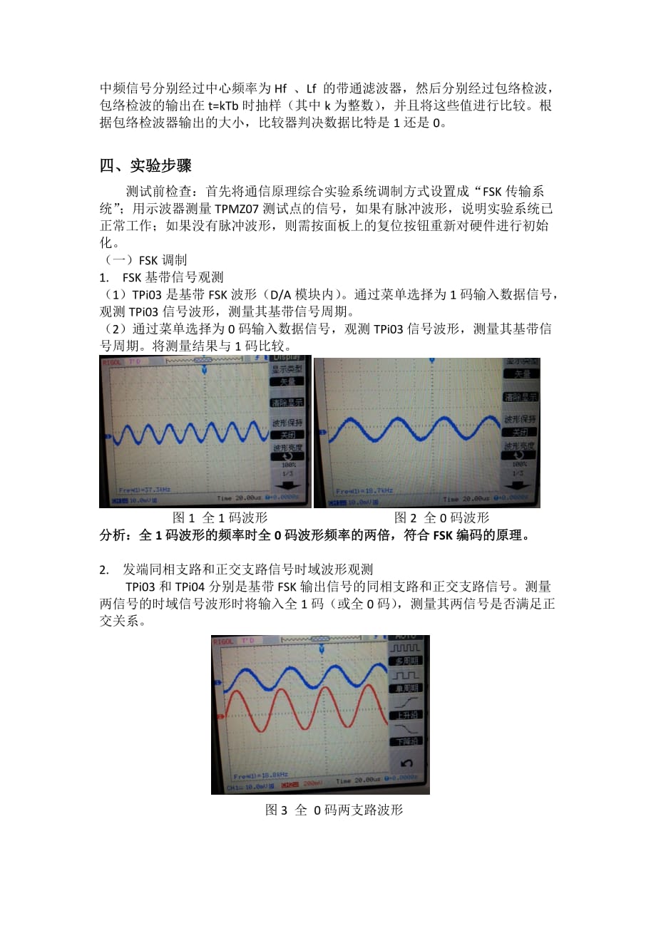 通信原理实验二 fsk传输实验_第3页