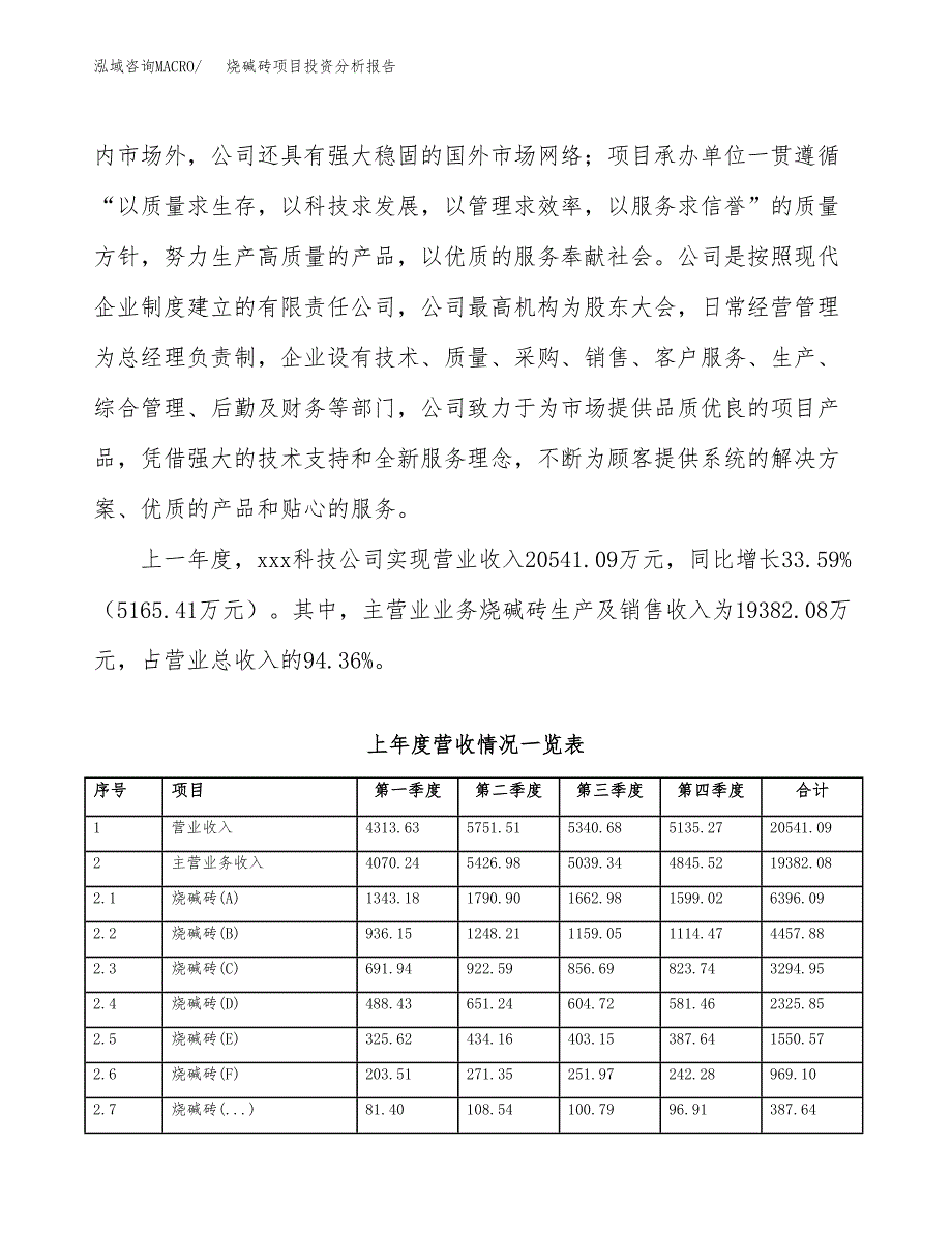 烧碱砖项目投资分析报告（总投资18000万元）（81亩）_第3页