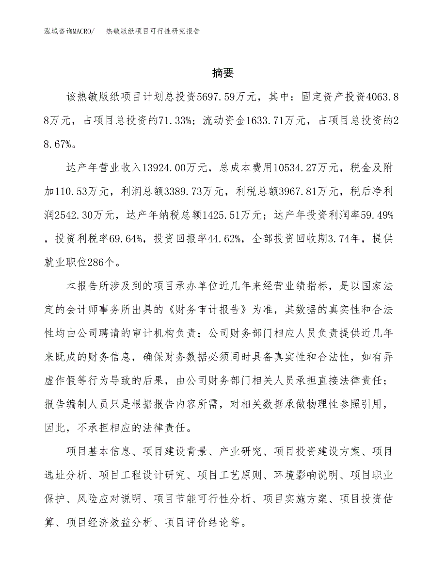 热敏版纸项目可行性研究报告汇报设计.docx_第2页