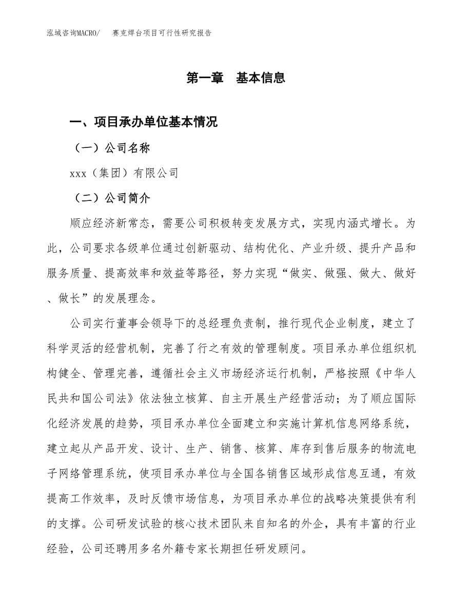 赛克焊台项目可行性研究报告汇报设计.docx_第5页