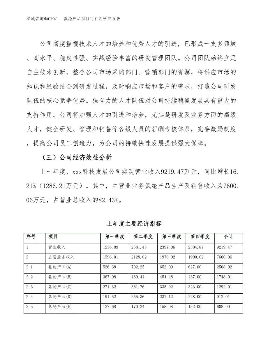 氨纶产品项目可行性研究报告汇报设计.docx_第5页