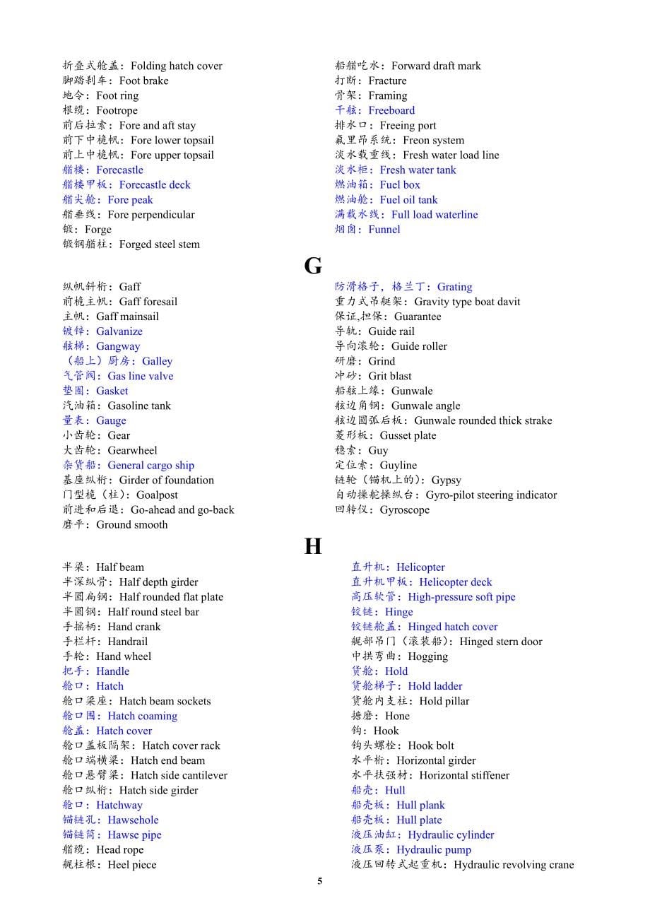 修造船舶实用英语手册解析_第5页