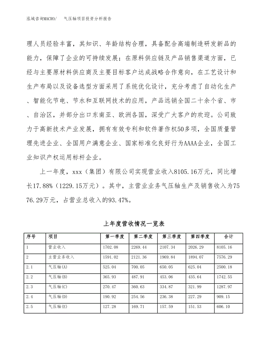 气压轴项目投资分析报告（总投资11000万元）（46亩）_第3页