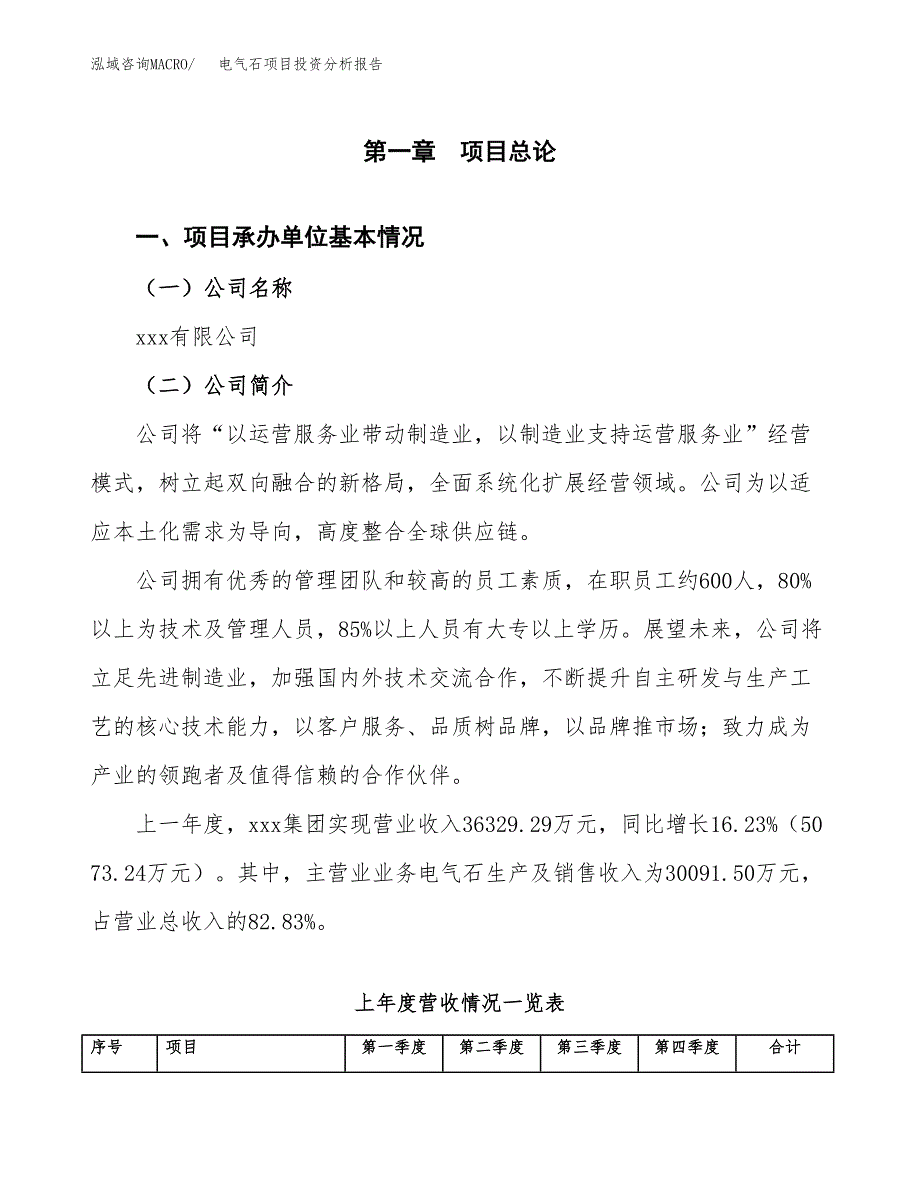 电气石项目投资分析报告（总投资19000万元）（88亩）_第2页