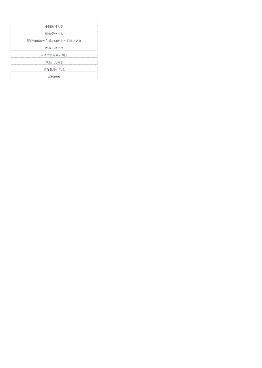 胃液细菌培养在重症sirs患儿的临床意义_第1页