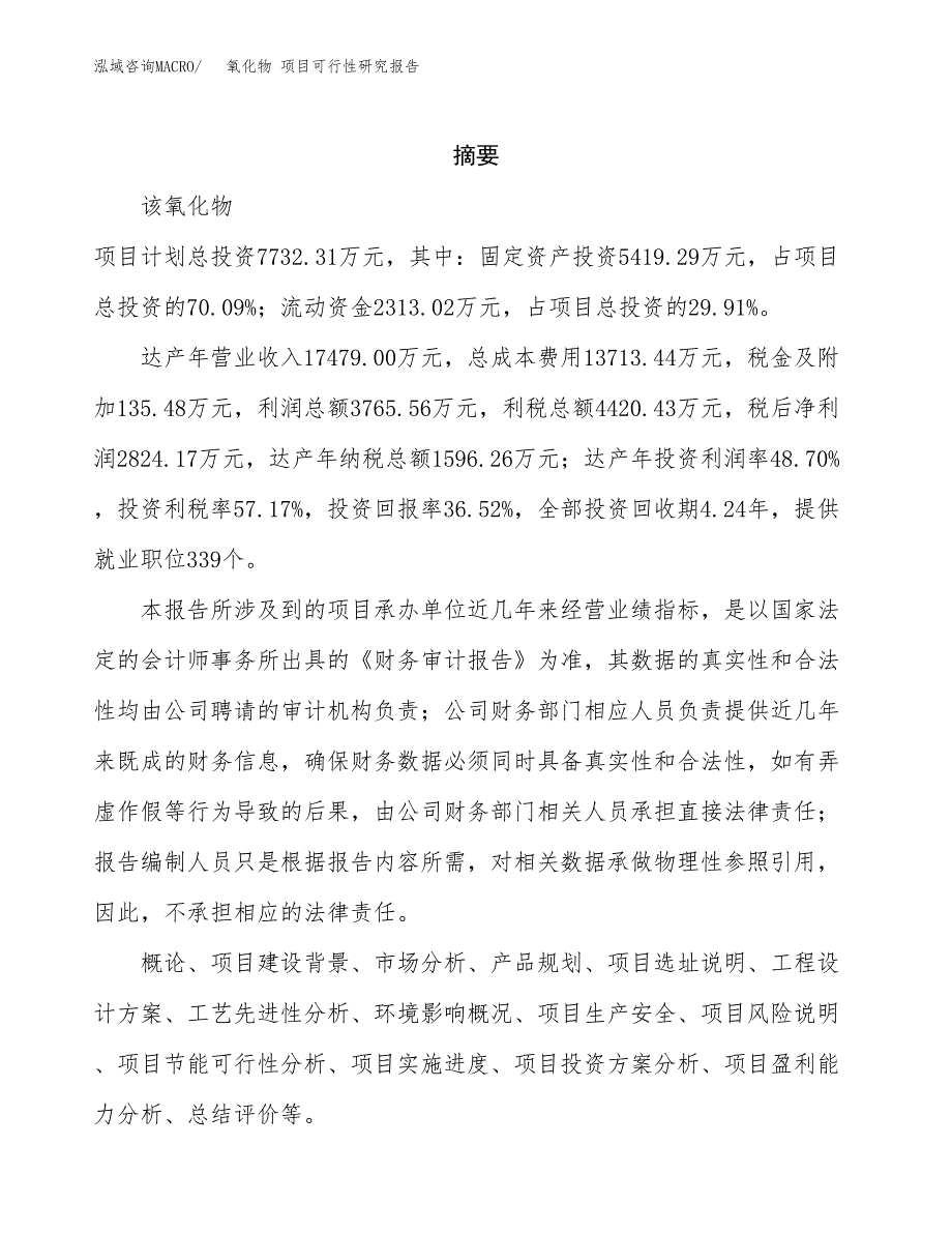 氧化物 项目可行性研究报告汇报设计.docx_第2页