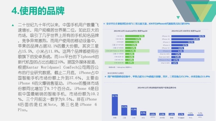 关于智能手机发展与生活的图表设计._第5页