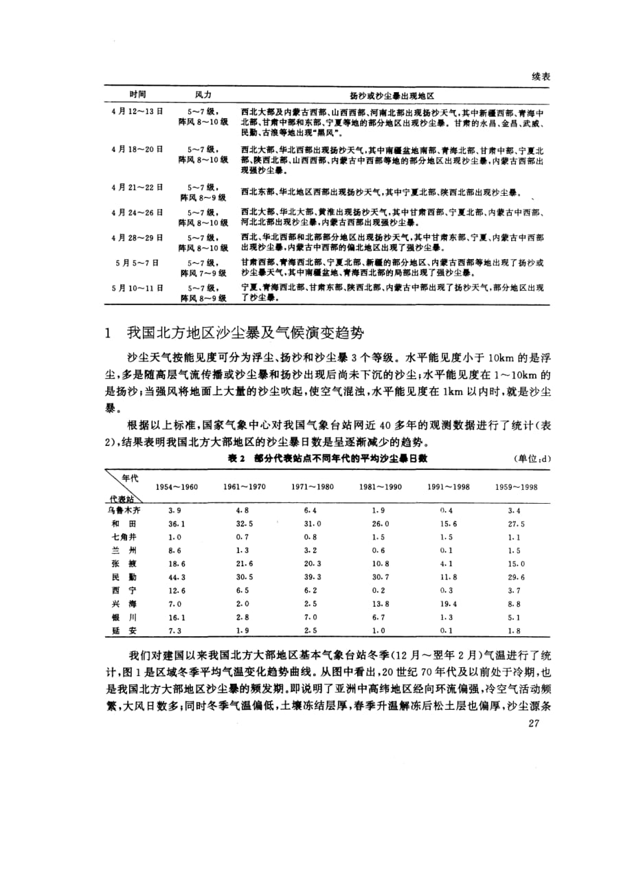 气候异常对我国北方地区沙尘暴的影响及其对策_第2页