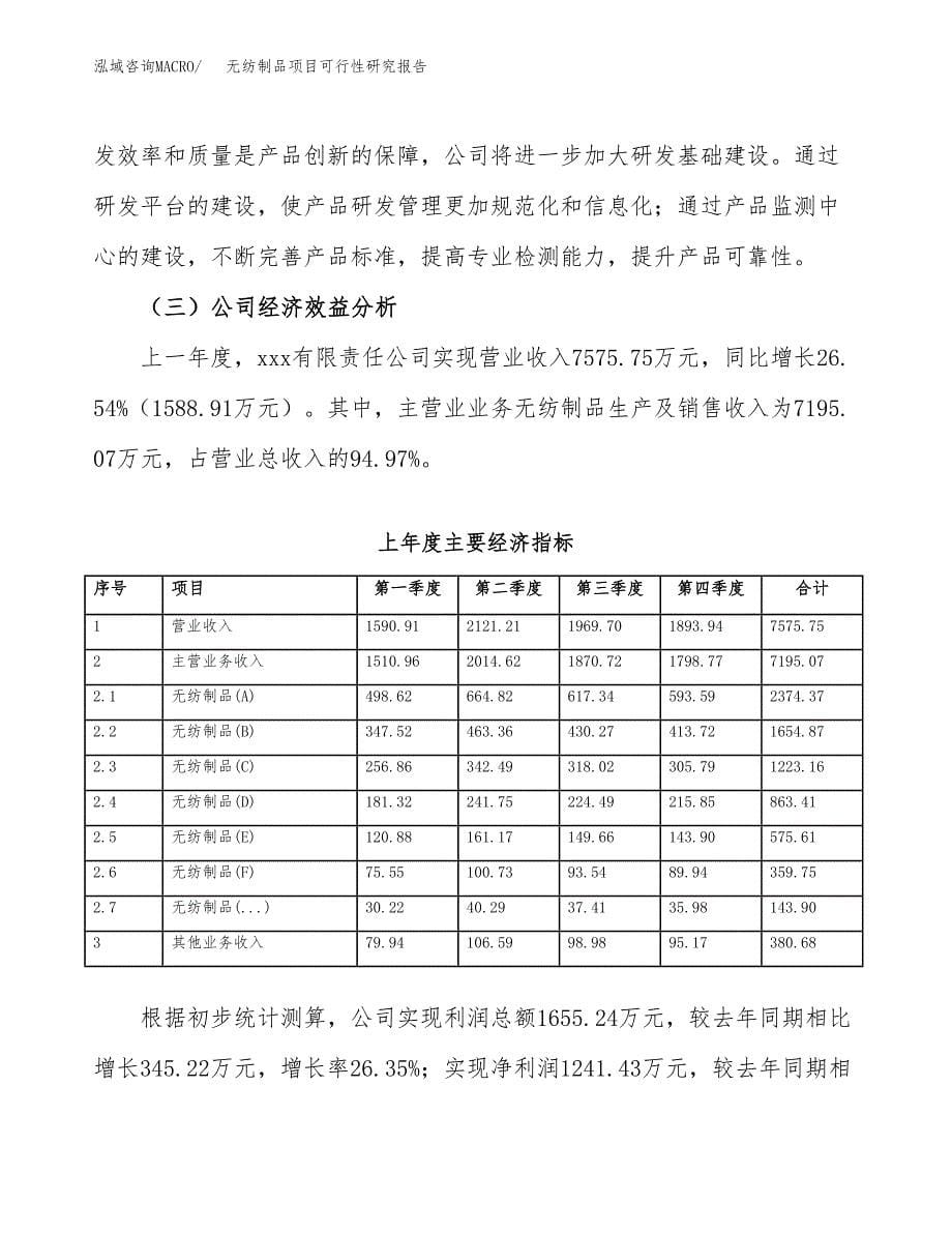 无纺制品项目可行性研究报告汇报设计.docx_第5页