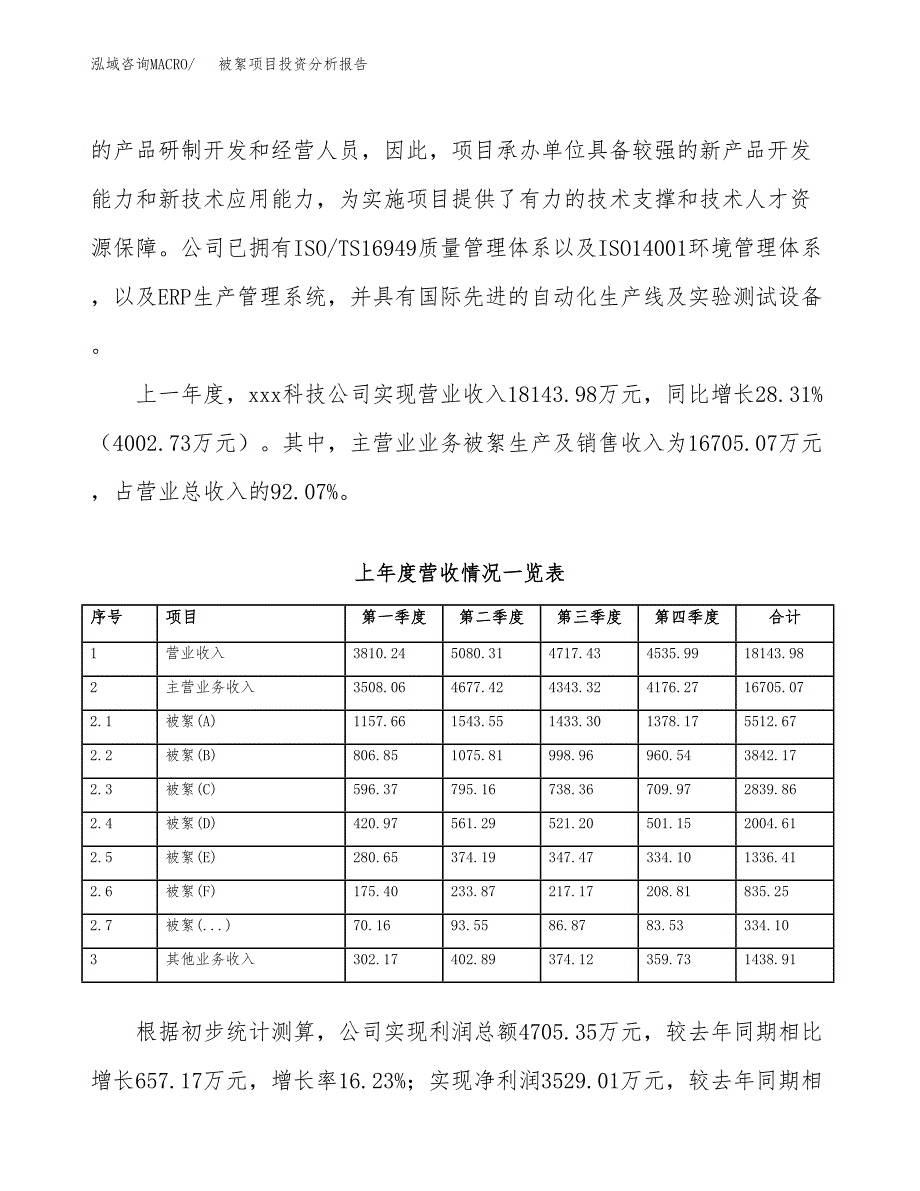 被絮项目投资分析报告（总投资15000万元）（60亩）_第3页