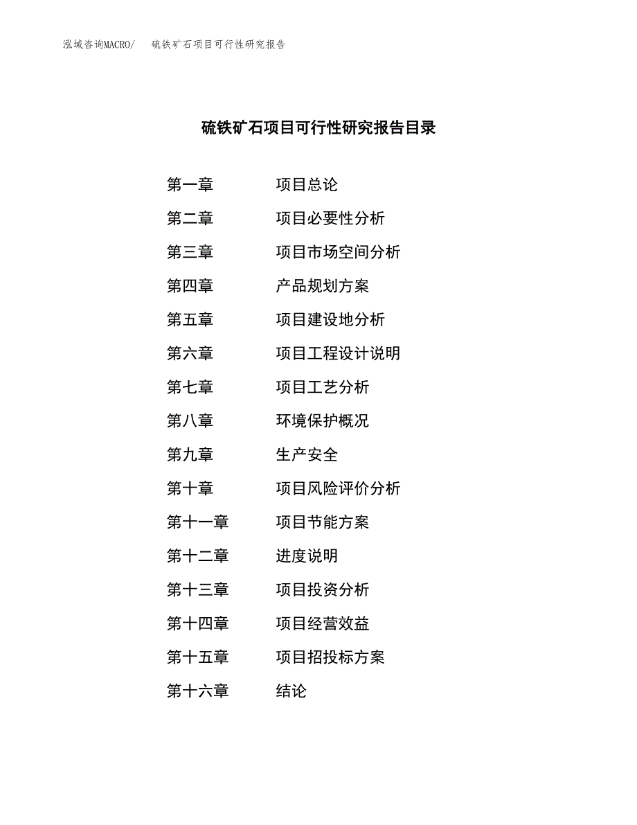 硫铁矿石项目可行性研究报告汇报设计.docx_第3页