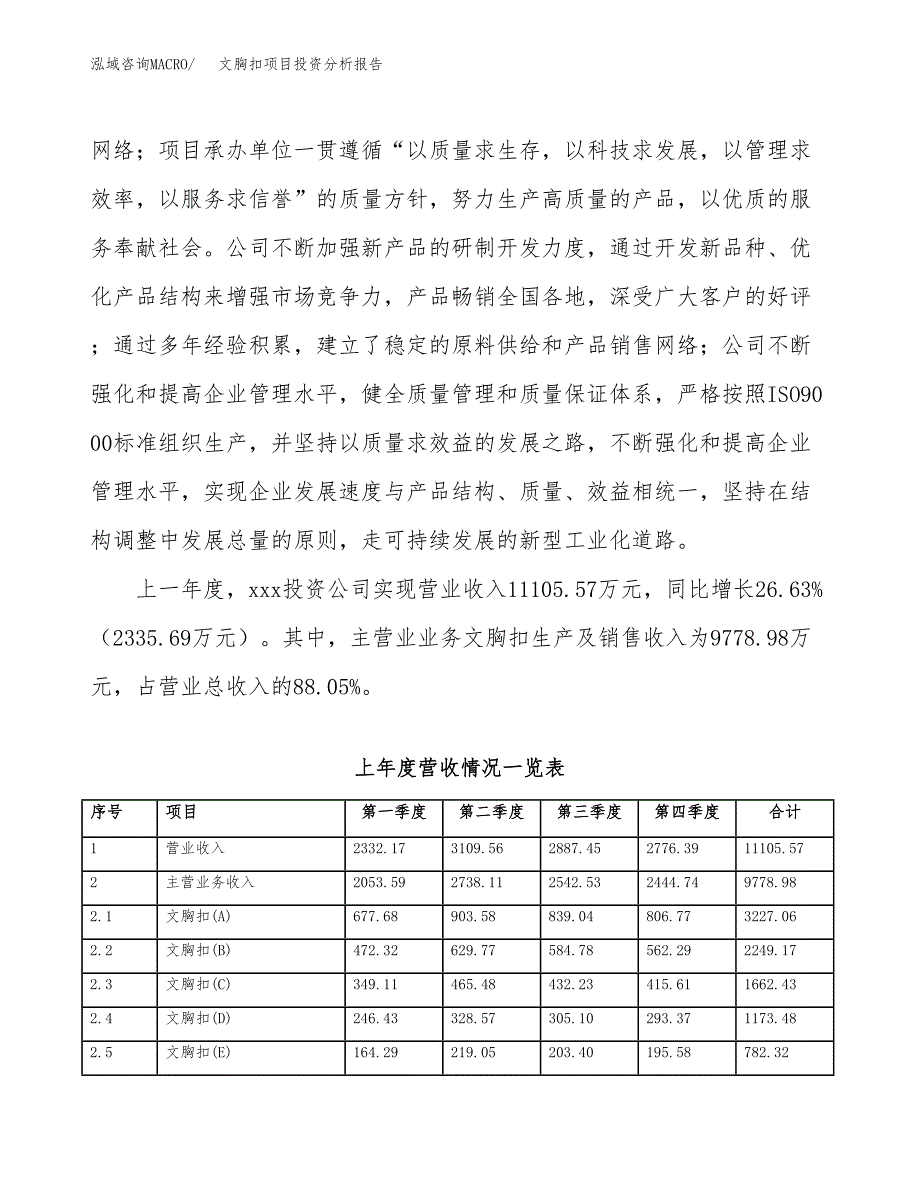 文胸扣项目投资分析报告（总投资6000万元）（26亩）_第3页