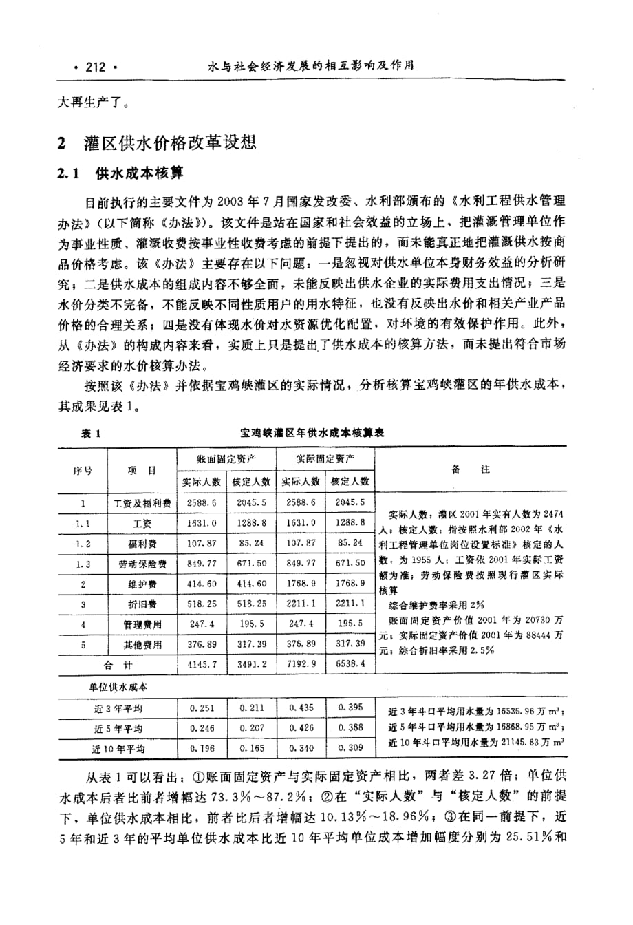 水价政策在宝鸡峡灌区运用之现状与思考_第3页