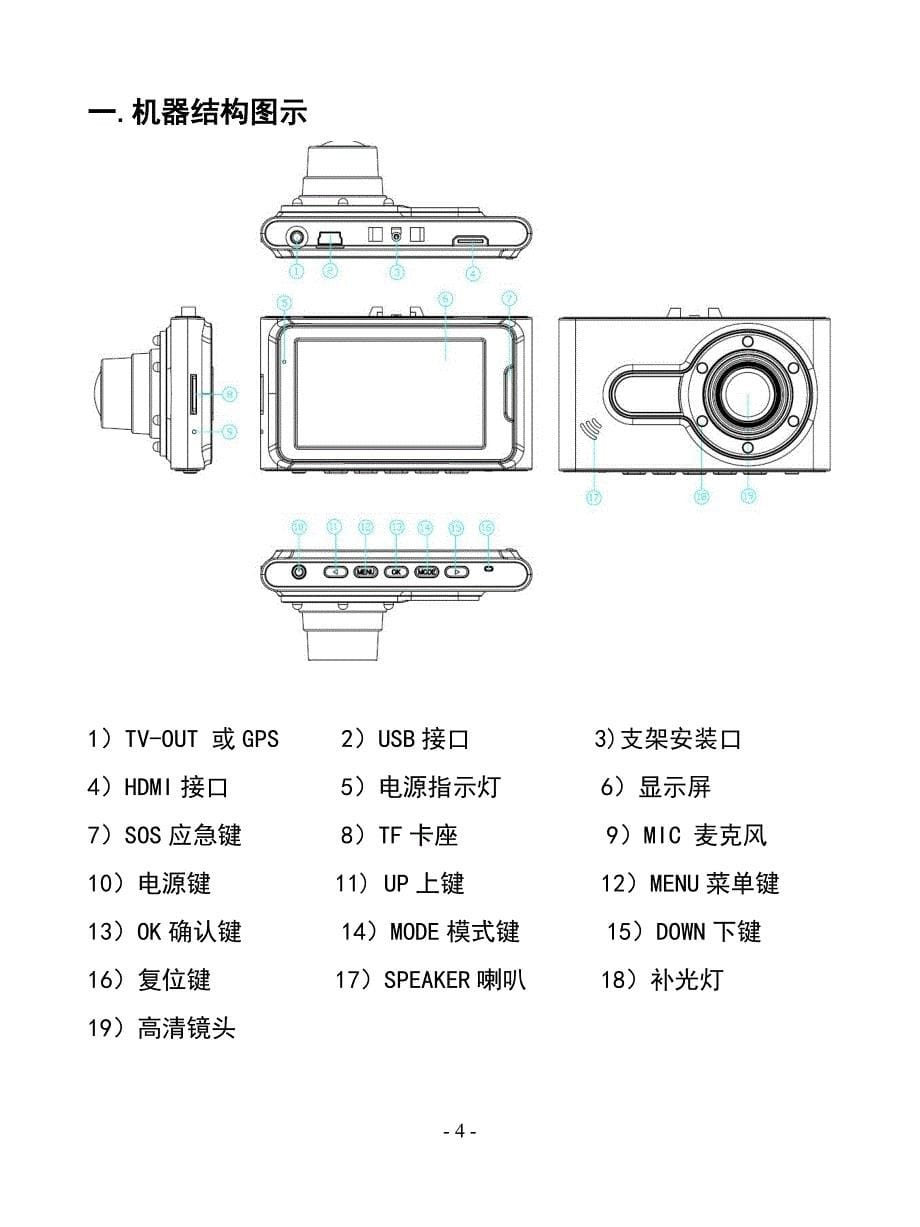 凌度f6安霸a7行车记录仪安装使用说明书_第5页