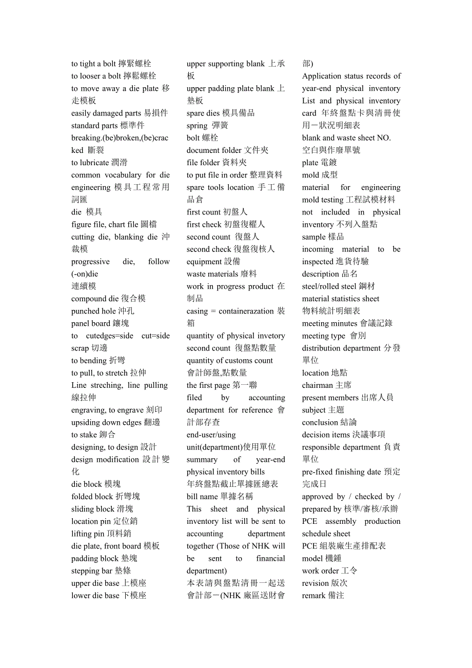 模具相关英语词汇大全（_第4页