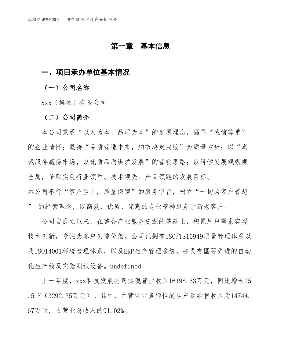 弹性绳项目投资分析报告（总投资16000万元）（71亩）_第2页