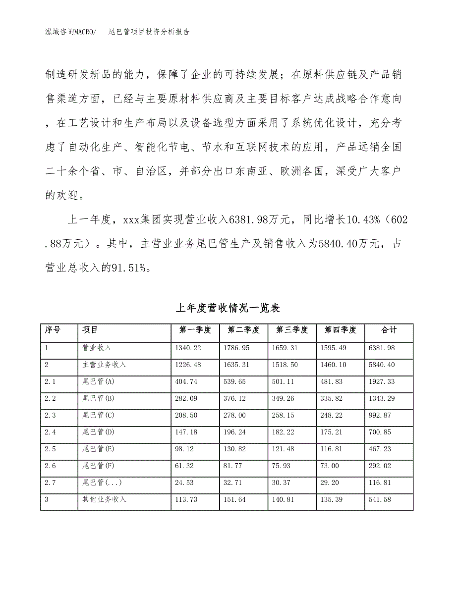 尾巴管项目投资分析报告（总投资5000万元）（19亩）_第3页