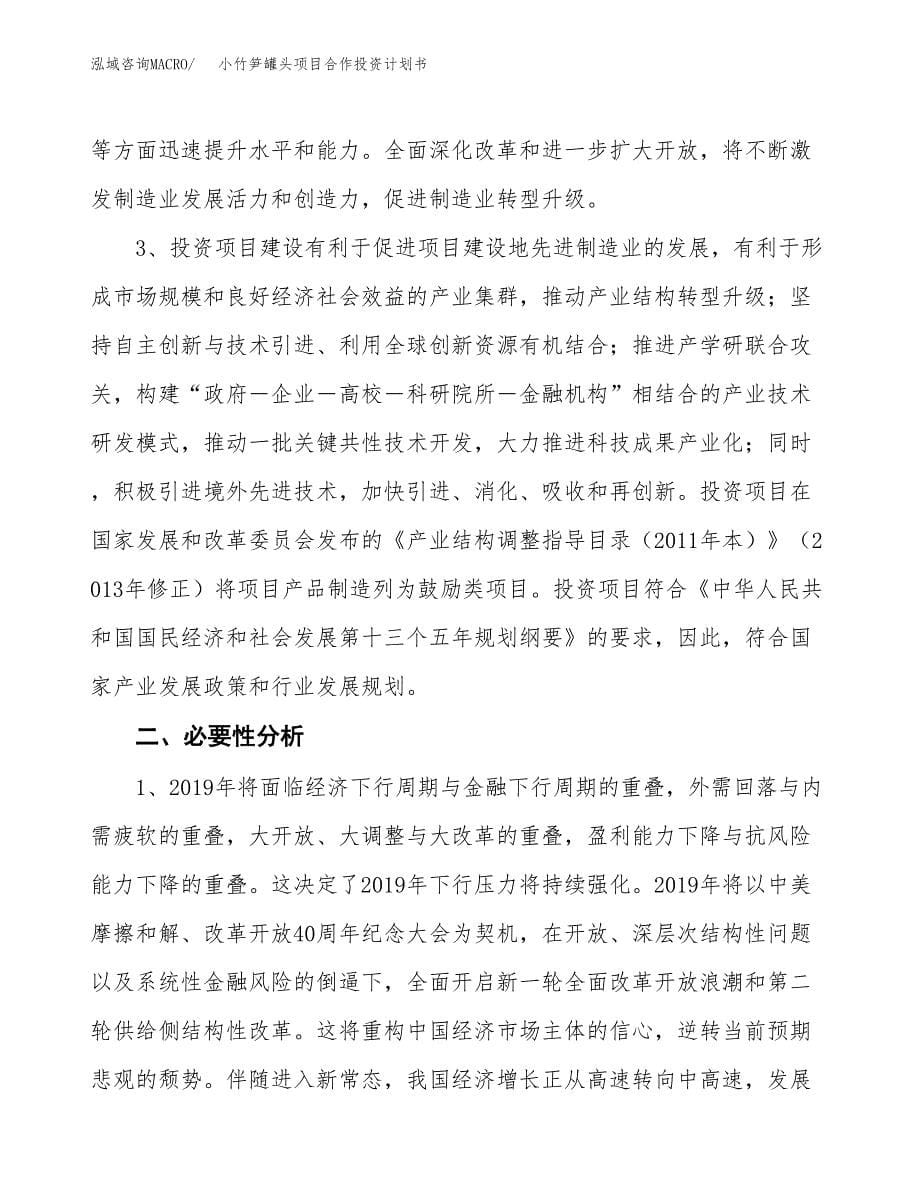 小竹笋罐头项目合作投资计划书.docx_第5页