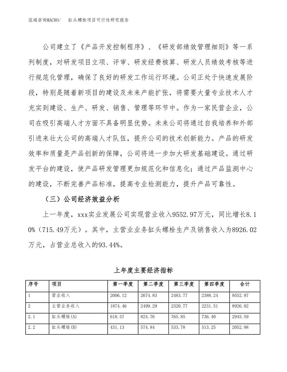 缸头螺栓项目可行性研究报告汇报设计.docx_第5页