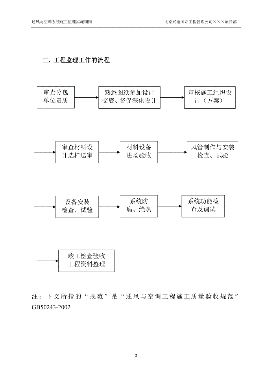 通风与空调系统施工监理实施细则解析_第2页