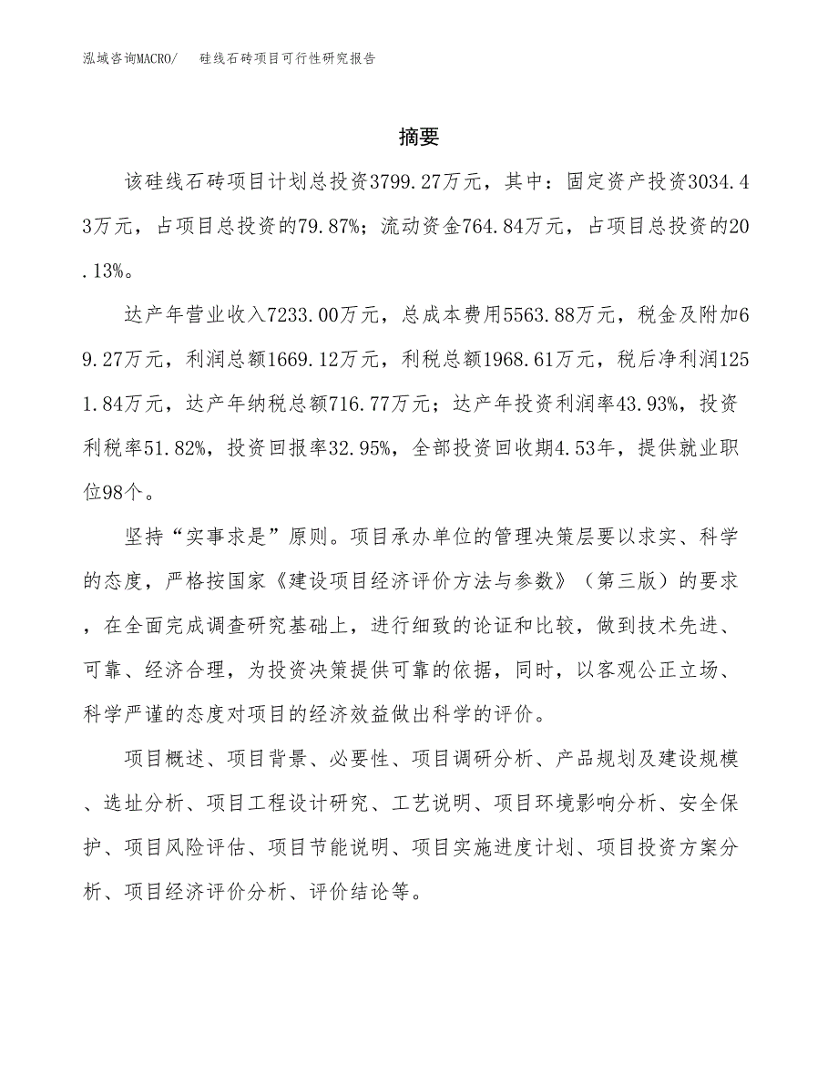 硅线石砖项目可行性研究报告汇报设计.docx_第2页