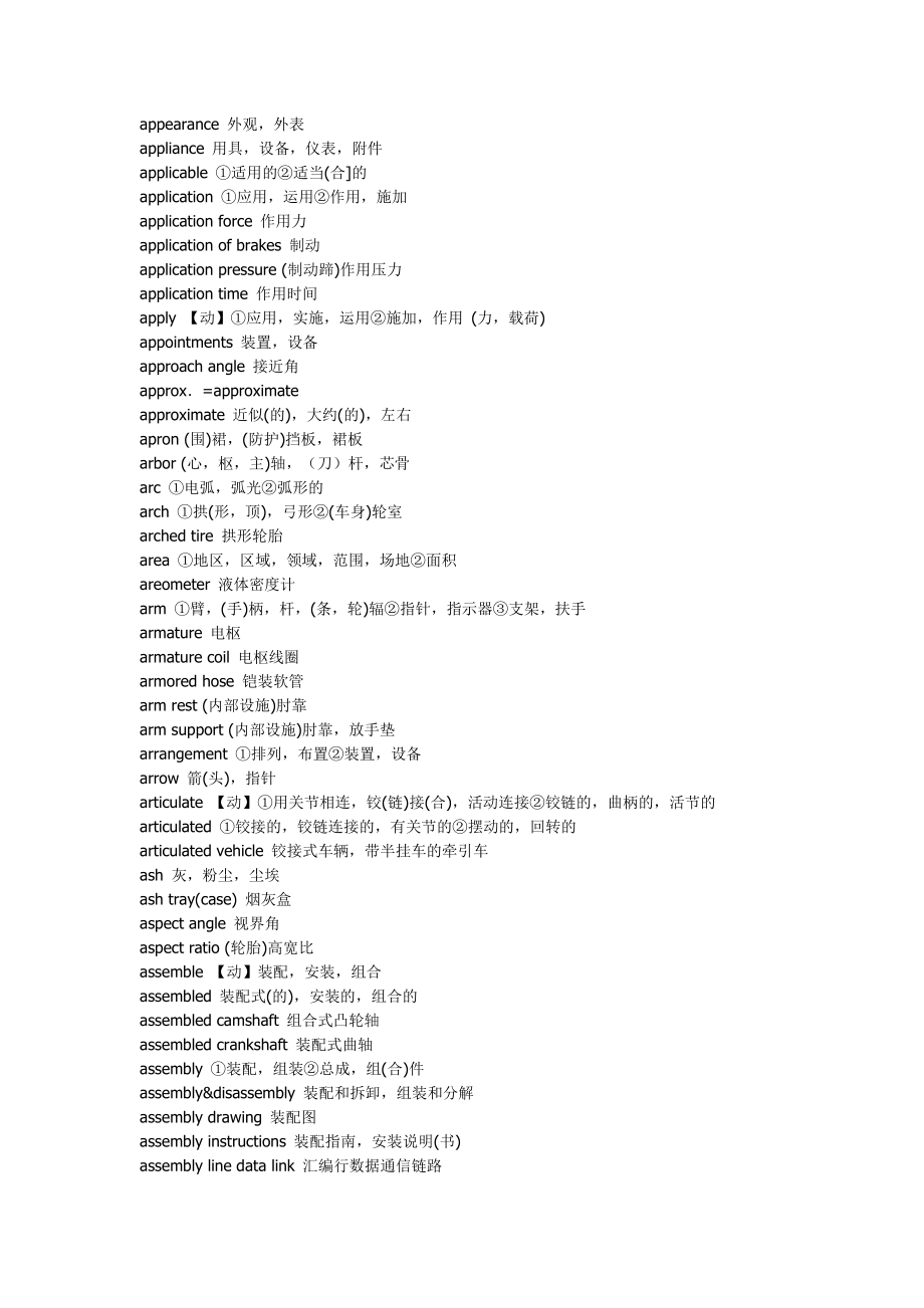 汽车配件英语速查_第4页