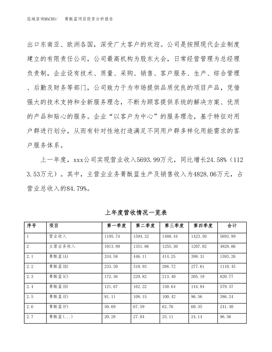 菁酞蓝项目投资分析报告（总投资10000万元）（51亩）_第3页