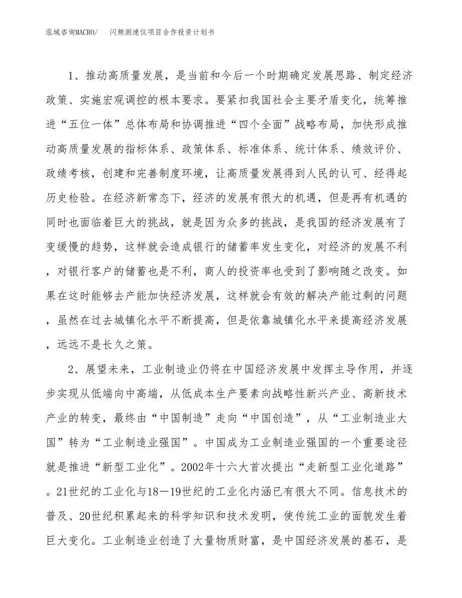 闪频测速仪项目合作投资计划书.docx_第5页