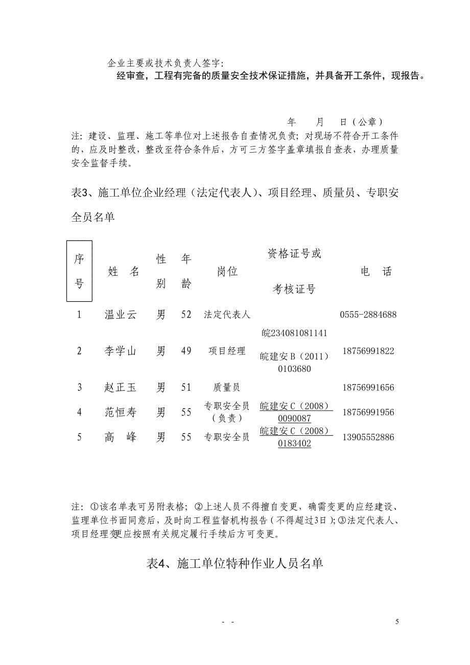 合肥市建设工程质量安全措施审查表_第5页