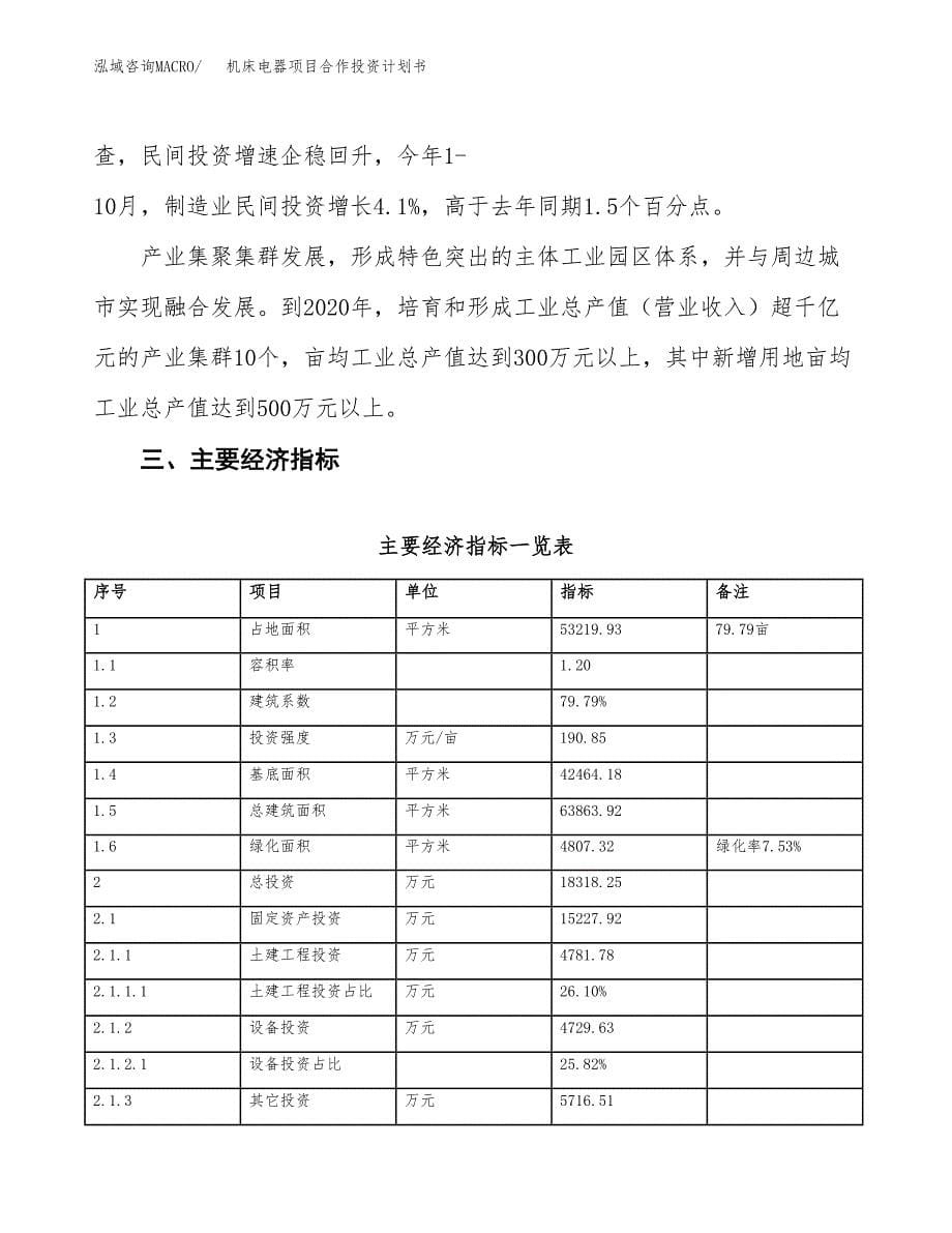 机床电器项目合作投资计划书（样本）.docx_第5页