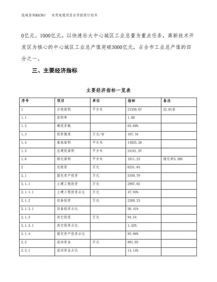 专用电缆项目合作投资计划书（样本）.docx_第5页