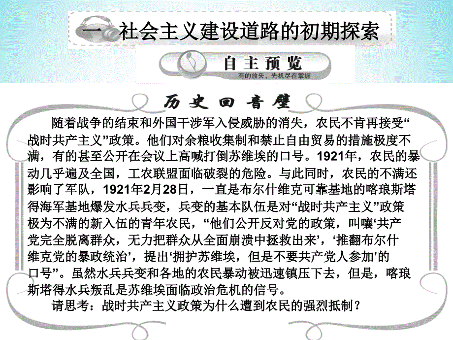 2018高中历史专题7苏联社会主义建设的经验与教训人民版必修2_第2页