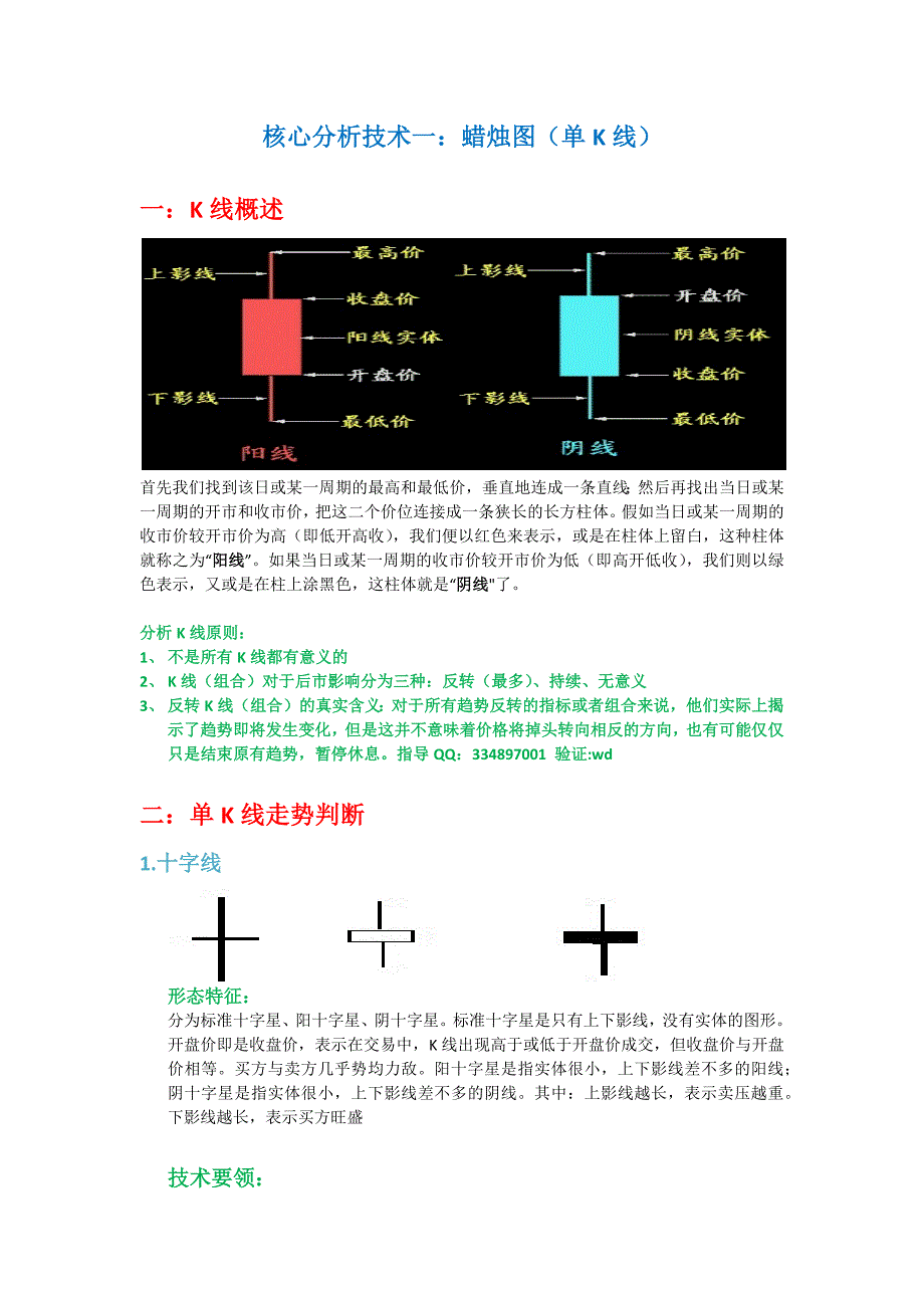 、实战分析技巧一：蜡烛图(单k线)精要_第1页