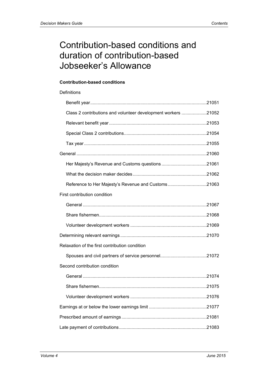 labour market questions, special conditions for jsa_第2页