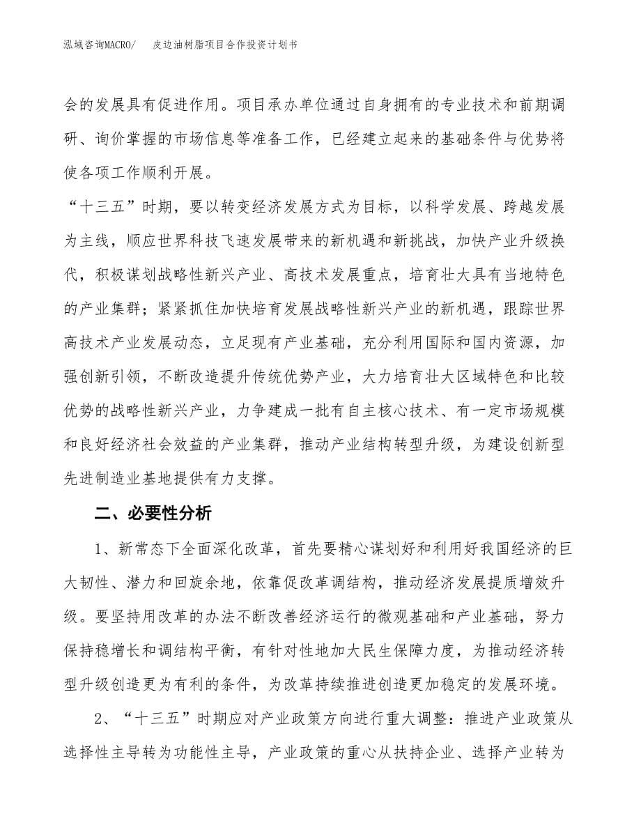 皮边油树脂项目合作投资计划书.docx_第5页