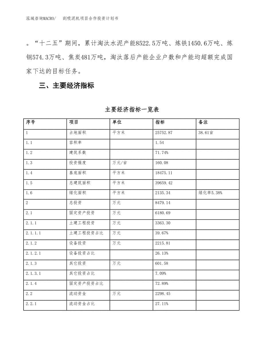 刮吸泥机项目合作投资计划书（样本）.docx_第5页