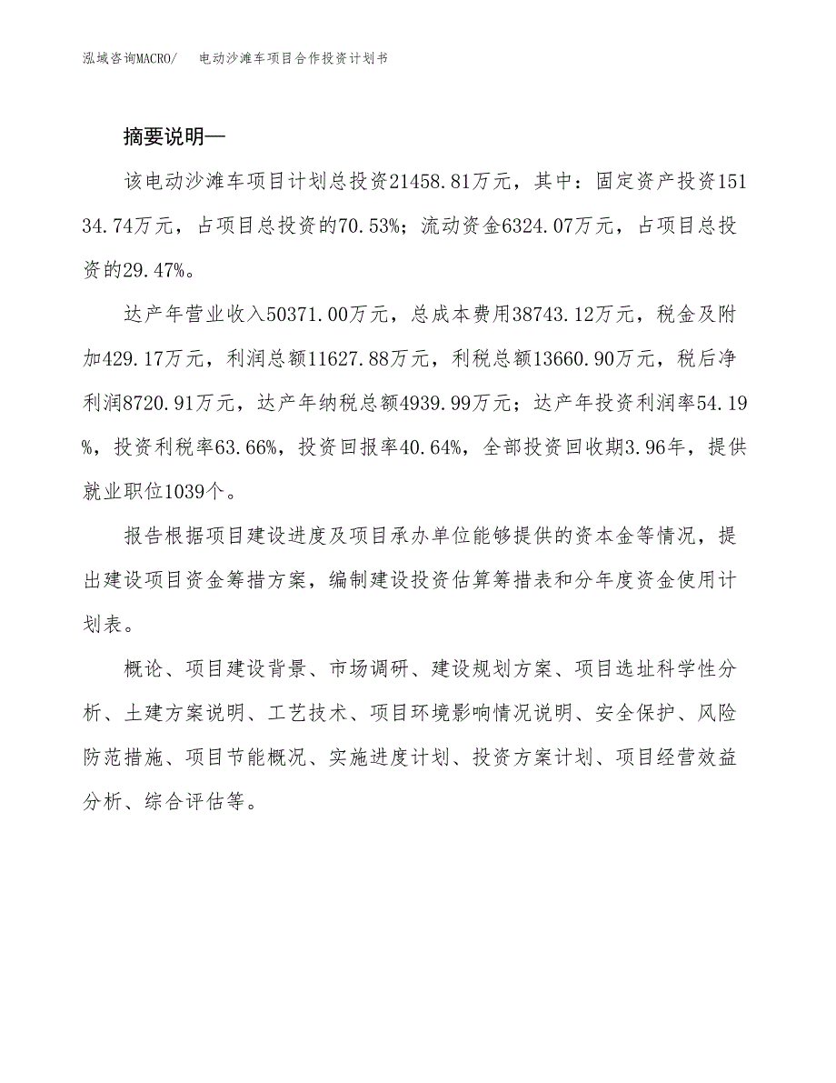 电动沙滩车项目合作投资计划书.docx_第2页