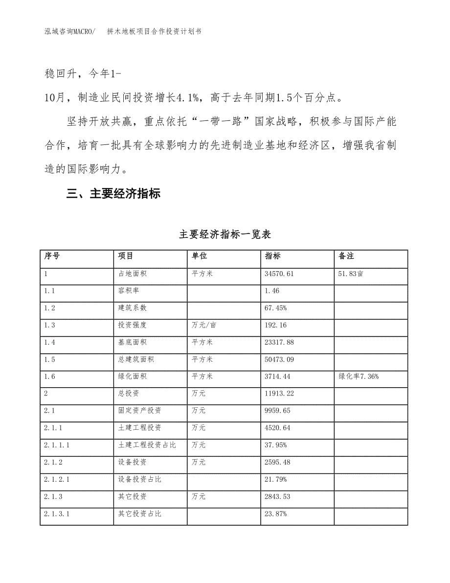 拼木地板项目合作投资计划书（样本）.docx_第5页