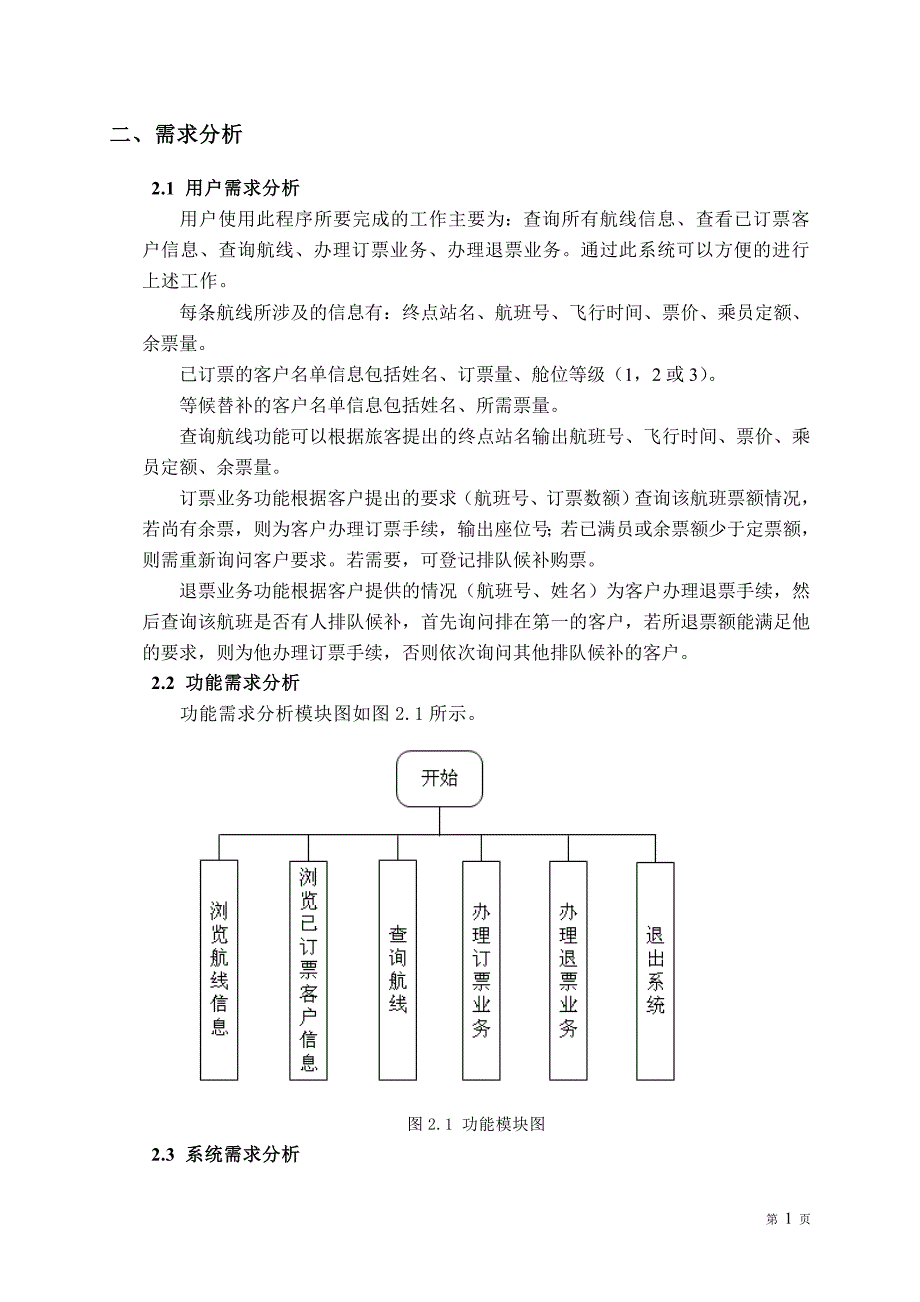 数据结构课程设计c语言版《飞机订票系统》._第4页