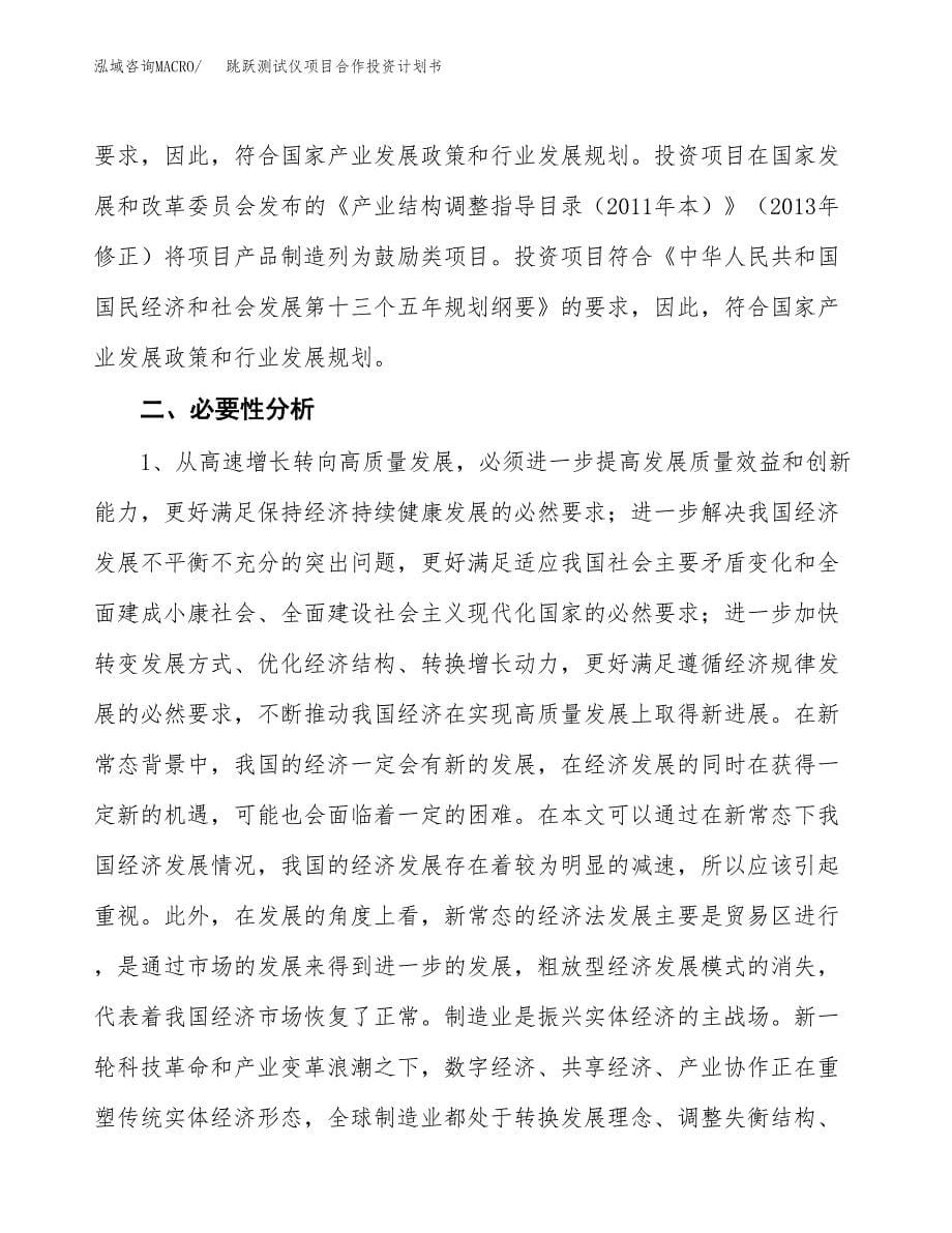 跳跃测试仪项目合作投资计划书.docx_第5页