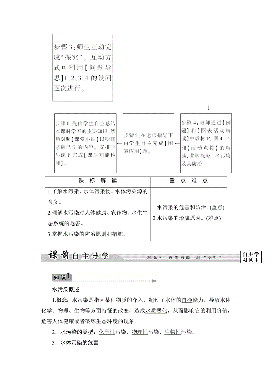 高中地理湘教版选修6教师用书：第4章-第1节水污染及其防治word版含答案_第2页