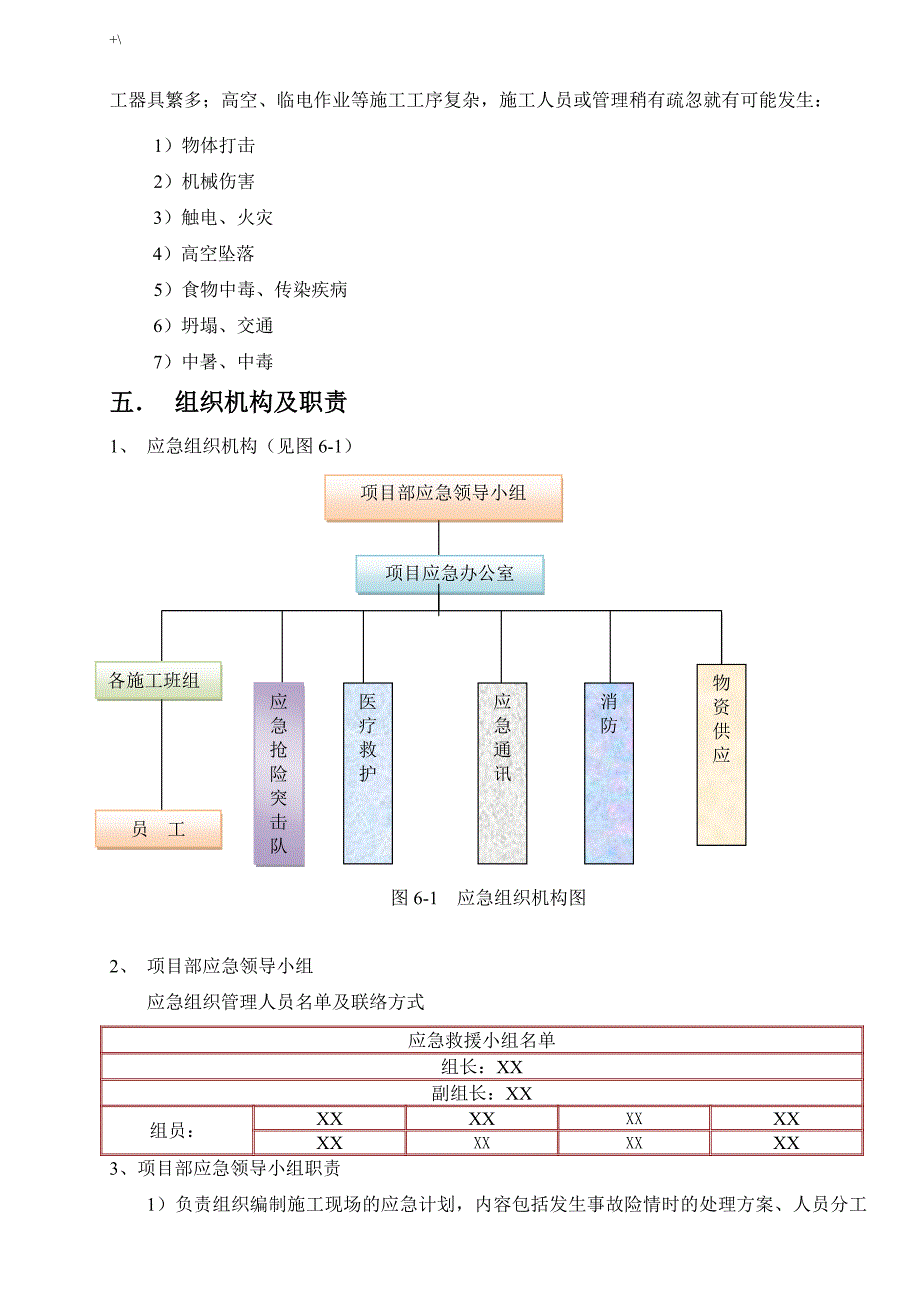 电力施工紧急应急方案方针_第4页