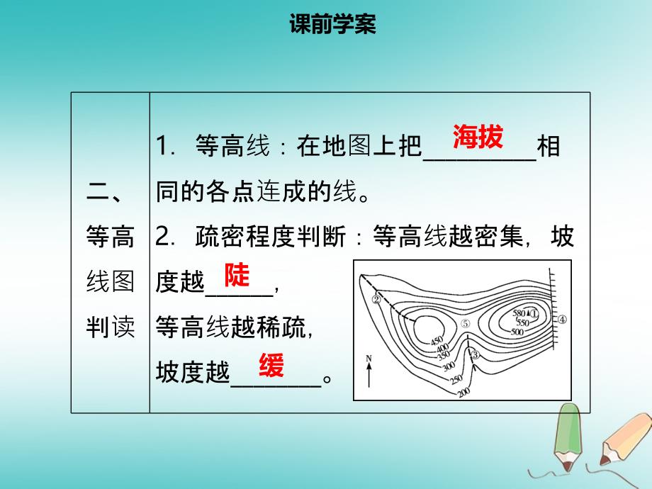 七年级地理上册1.4地形图的判读习题（新版）_第4页