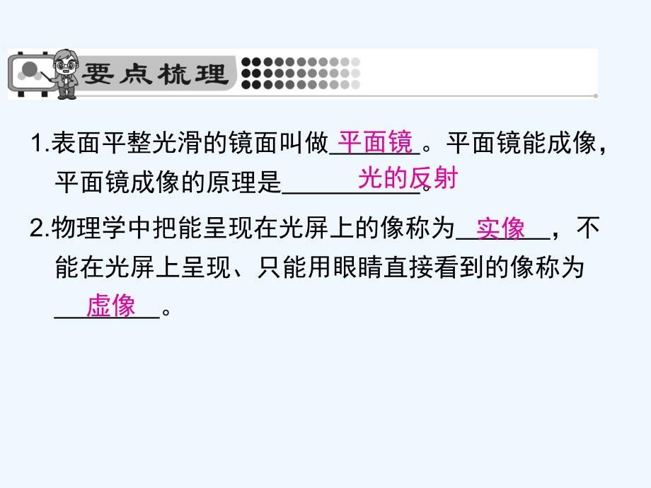 2018学年八年级物理全册 4.2 平面镜成像（第1课时 平面镜成像的特点） （新版）沪科版(1)_第2页