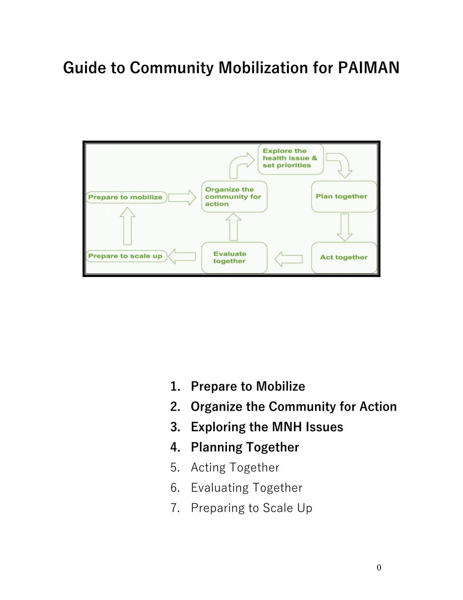 community mobilization steps and tools_第1页