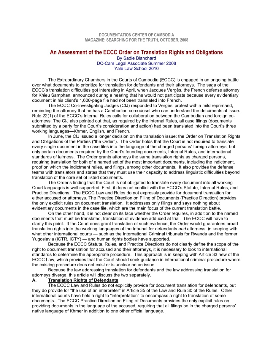 an assessment of the eccc order on translation rights and obligations_第1页