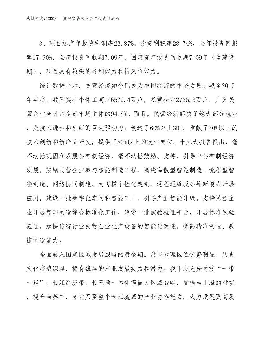 交联塑袋项目合作投资计划书（样本）.docx_第4页