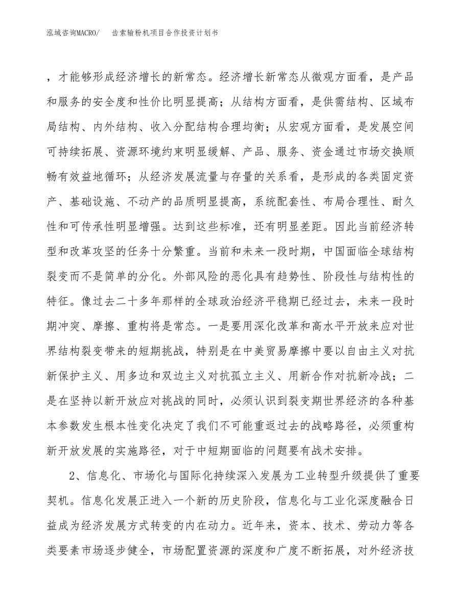 齿索输粉机项目合作投资计划书.docx_第5页